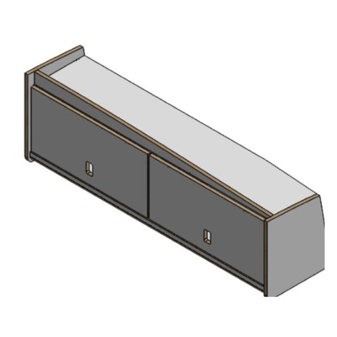 VW Crafter 2017-on Campervan 1200mm Overhead Locker – flat pack campervan furniture kit