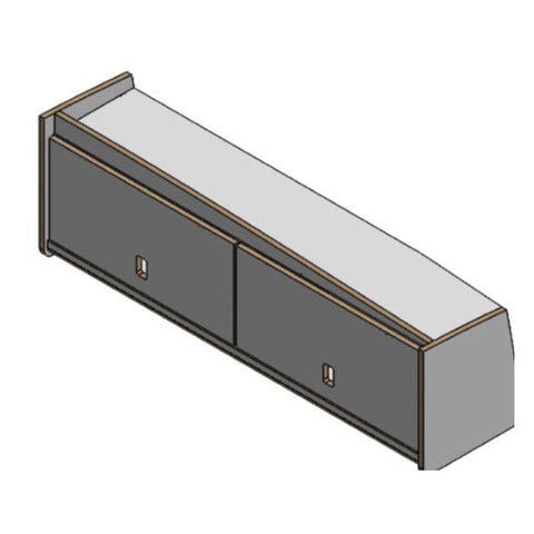 VW Crafter 2017-on Campervan 1200mm Overhead Locker – flat pack campervan furniture kit