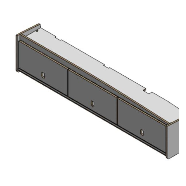 VW Crafter 2017-on Campervan 1800mm Overhead Locker – flat pack campervan furniture kit