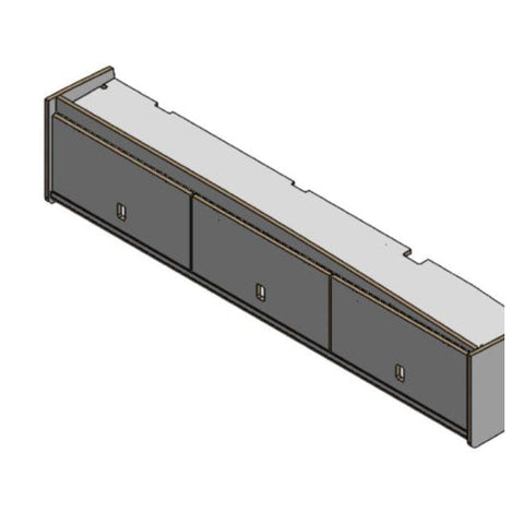 VW Crafter 2017-on Campervan 1800mm Overhead Locker – flat pack campervan furniture kit