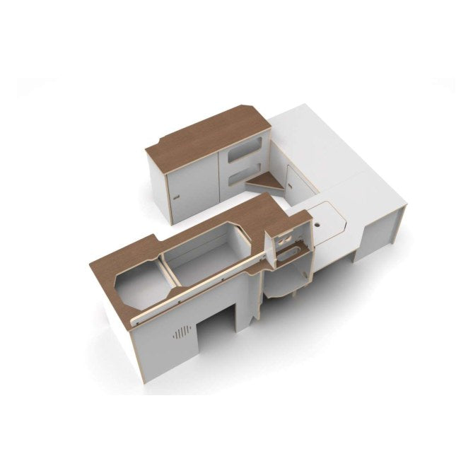 Nissan NV200 LWB Campervan Kitchen Unit – flat pack campervan furniture kit