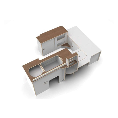 Nissan NV200 LWB Campervan Kitchen Unit – flat pack campervan furniture kit