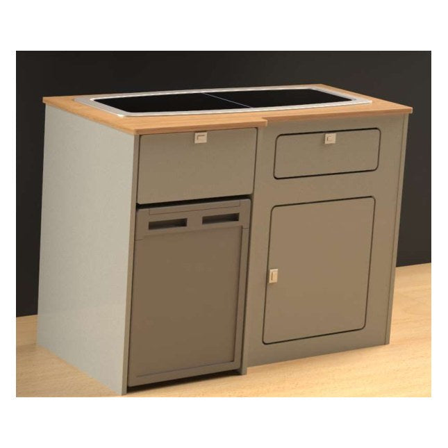 Universal Campervan 1000mm Kitchen Pod – Fridge Housing – flat pack campervan furniture kit