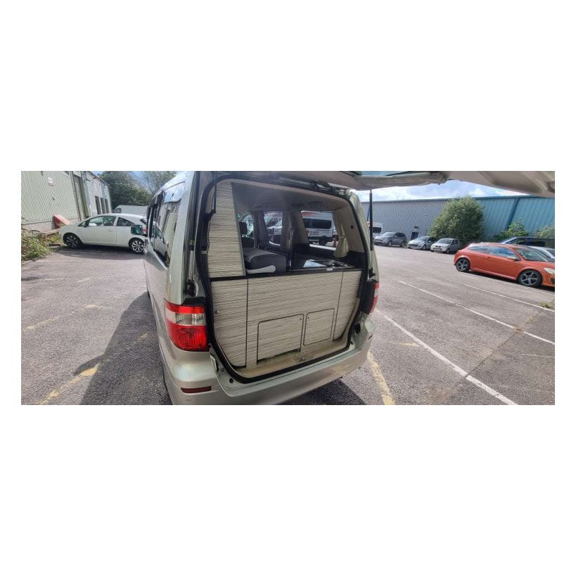 Toyota Alphard SWB Campervan Rear Unit – flat pack campervan furniture kit
