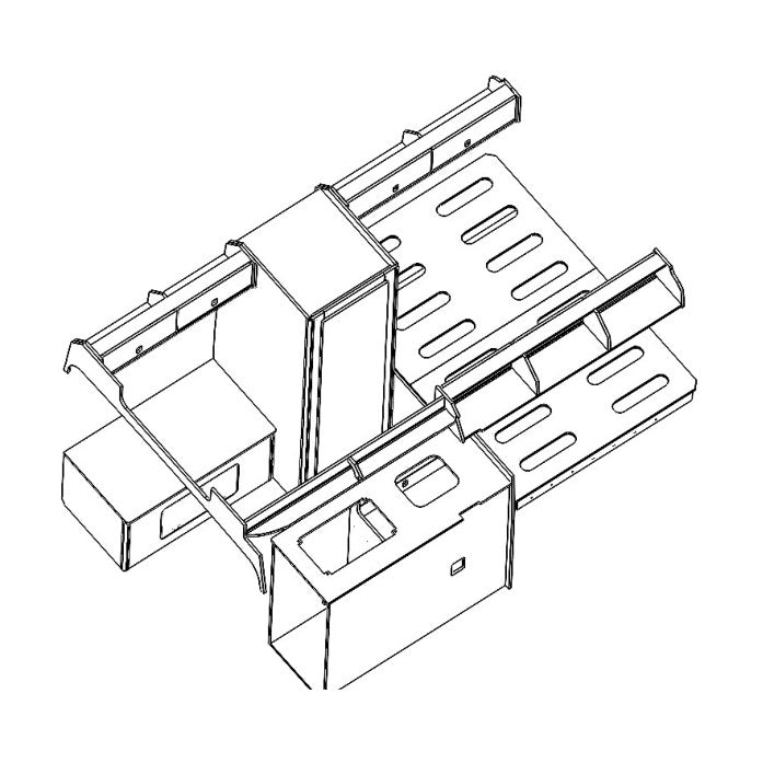 Ducato / Boxer / Relay MWB Campervan Side Unit – L2H2 (Design B) – flat pack campervan furniture kit
