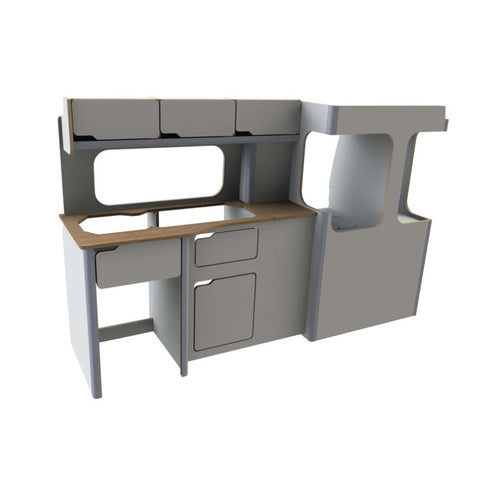 Mercedes Vito 2014-on SWB Campervan Kitchen Unit – flat pack campervan furniture kit
