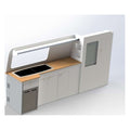 VW Transporter T5 / T6 / T6.1 LWB Campervan Kitchen Unit – flat pack campervan furniture kit