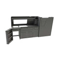 VW Transporter T5 / T6 / T6.1 LWB Campervan Side Kitchen Unit – Fridge Door Cover, 15mm Worktop – flat pack campervan furniture kit
