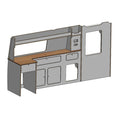 VW Transporter T5 / T6 / T6.1 SWB & LWB Campervan Slimline Kitchen Unit – flat pack campervan furniture kit