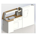 VW Transporter T5 / T6 / T6.1 SWB Campervan Side Kitchen Unit – Fridge Door Cover, 15mm Worktop – flat pack campervan furniture kit