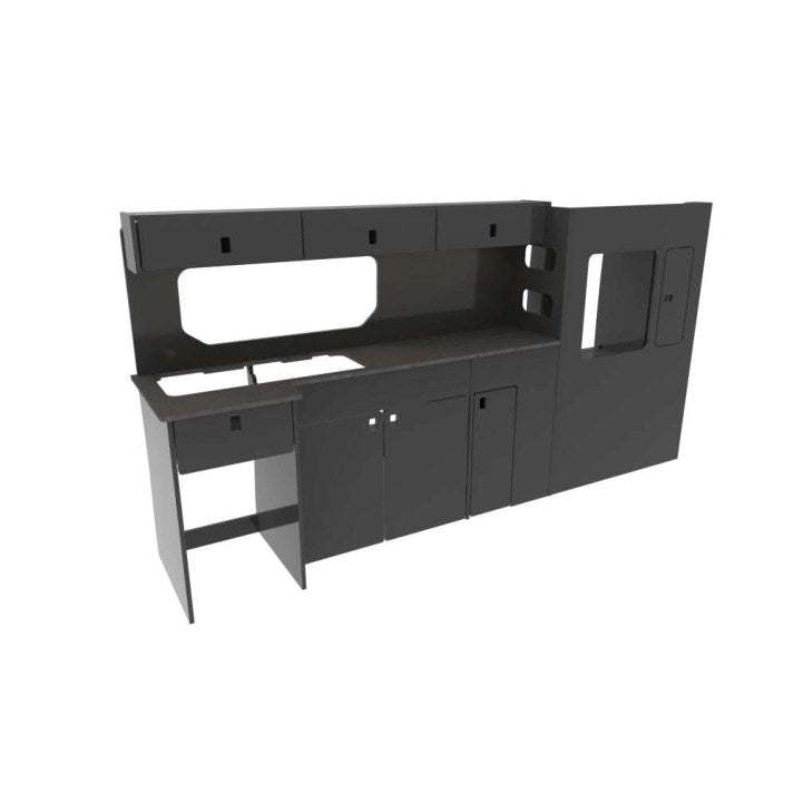 Renault Trafic 2014-on LWB Campervan Slimline Kitchen Unit – flat pack campervan furniture kit