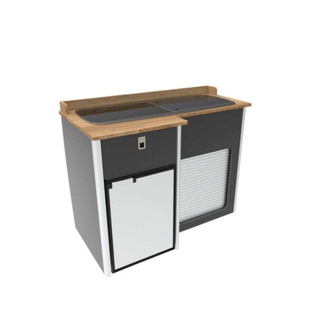 VW Transporter T5 / T6 / T6.1 SWB Campervan Kitchen Pod – flat pack campervan furniture kit